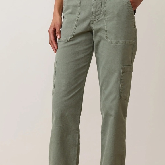 Marine Layer Aria Utility Cargo Olive Green Pants Size 14 NWT - Picture 2 of 16